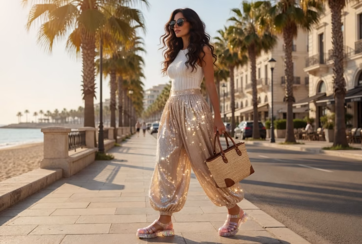 2026 yaz modası beach babe tarzı hasır çanta ve jelly shoe kombinleri